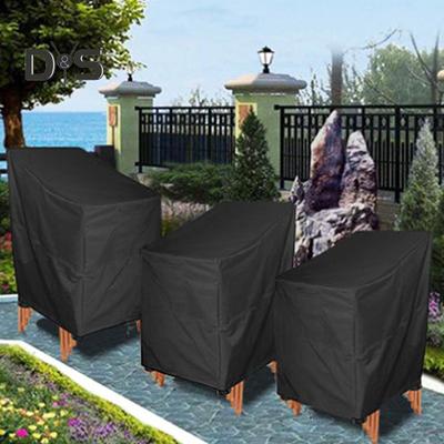 Dustproof Chair Cover Waterproof Rainproof Prevent Sunlight Stackable Chair Cover Patio Furniture Protection Sleeve Outdoor Chair Protector