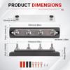 M6 Terminal Studs Bus Bar Distributor 150A 4Way 6Way Red Black 48V Heat-Resistant Power Distribution Block Copper For EV Battery