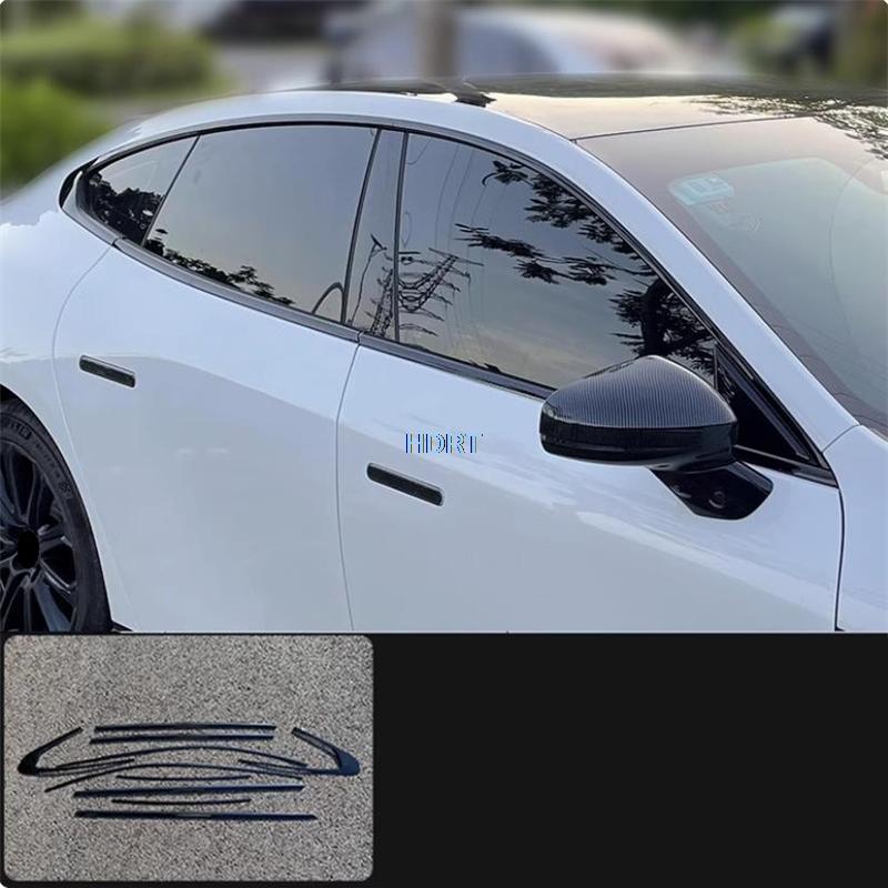 Car Styling Window Frame Sticker For Xpeng P7/P7i + Exterior Decoration Accessories Door Protector Trim Glass Side Strip