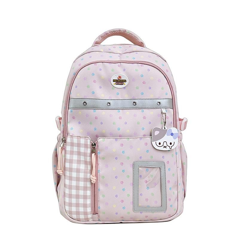 Schoolbag High-value Cute Girl Backpack Japanese Junior and High School Students Large-capacity Schoolbag Pain Bag Going Out Versatile Backpack