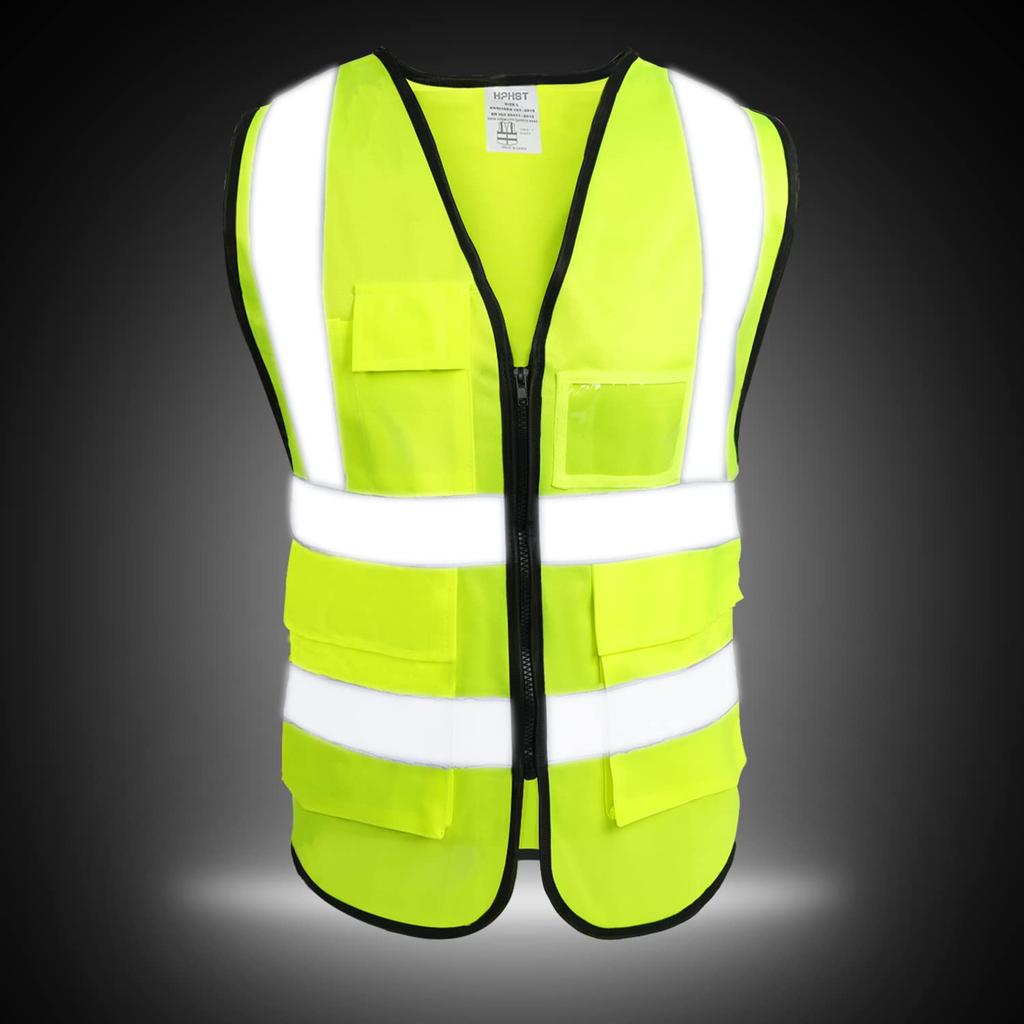 [HPHST] Warning Vest Men and Women High Visibility Bicycle Vest