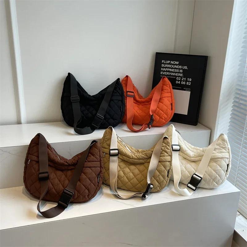 New Large Capacity Nyl Youth Tote Bag for Women Autumn and Winter 2026 High Quality Commuting Dumpling Crossbody Bag for Women
