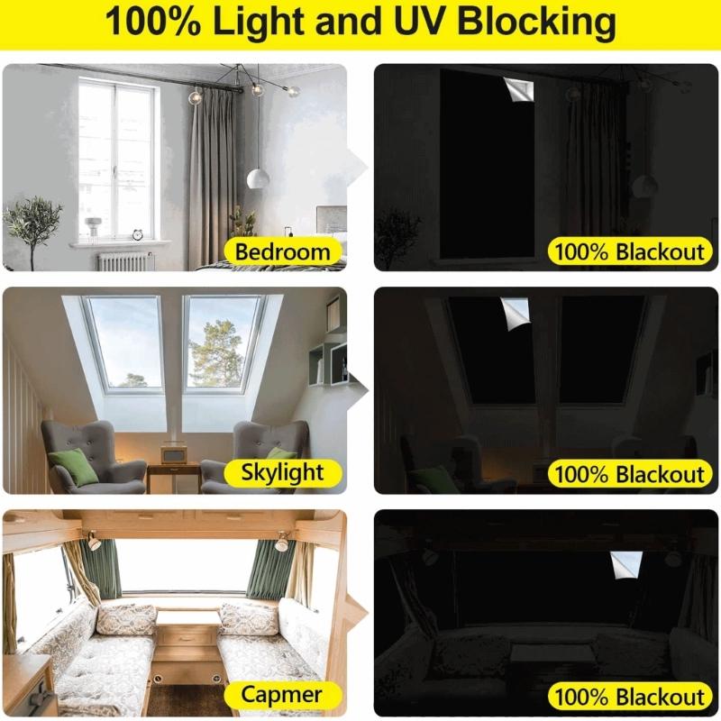 Quick Response Magnetic Window Panel Minimizes Sunlight Excellent For Apartments And Camping 300x145cm