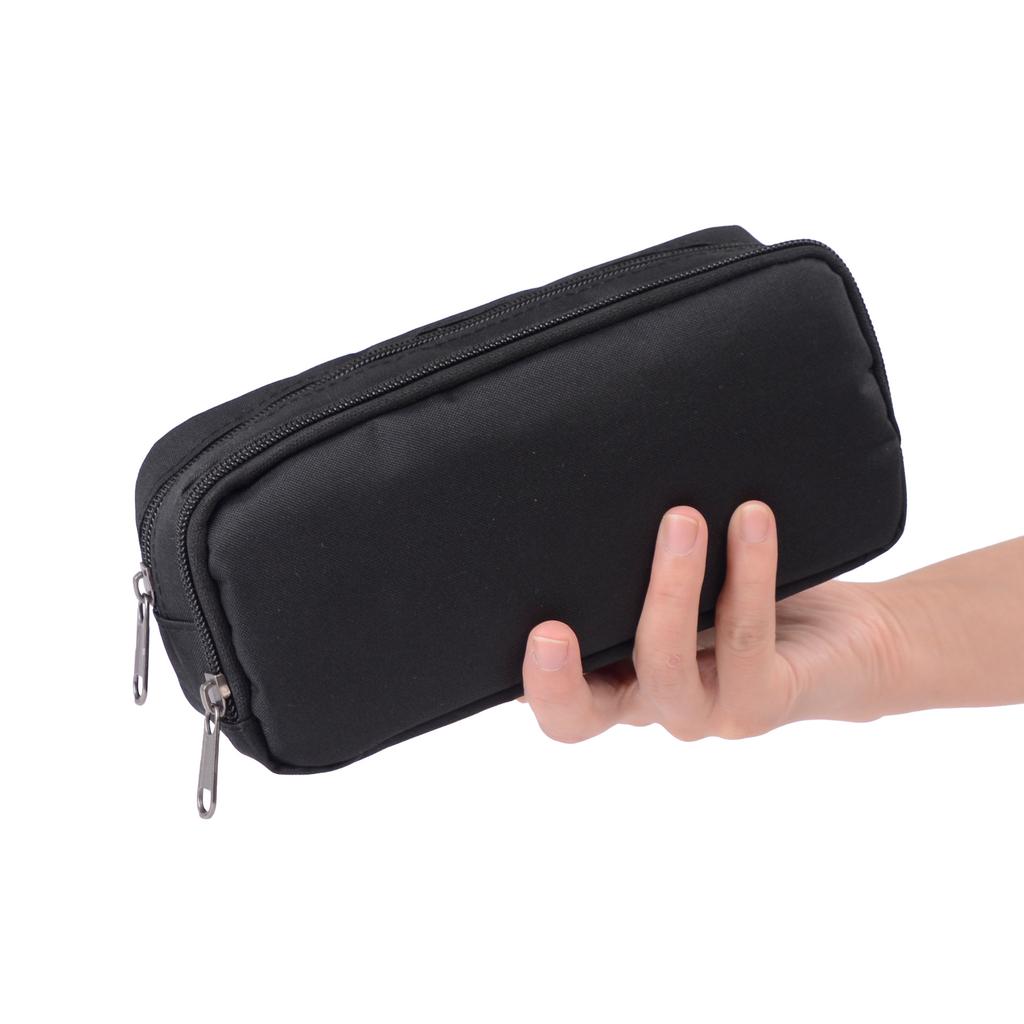 Boîte à fournitures scolaires double couche, Sac de rangement multifonctionnel imprimable pour papeterie, Trousse à crayons portable pour élèves du primaire et du secondaire