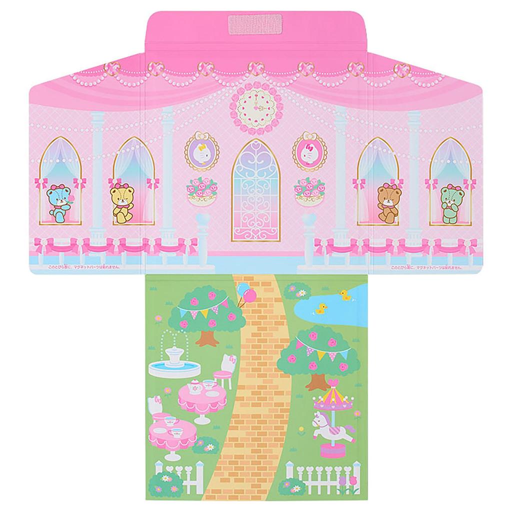 Sanrio Hello Kitty Set character Paper and Ages 3 and 582409 Dress-Up (with magnets) Steel, up,