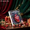 Einzigartige Weihnachtsgeschenke 2026 Anatomie Adventskalender, 24-tlg. Körperorgan-Schmuckset, Menschliche Anatomie Wissenschaft Lernspielzeug Hängende Dekoration für