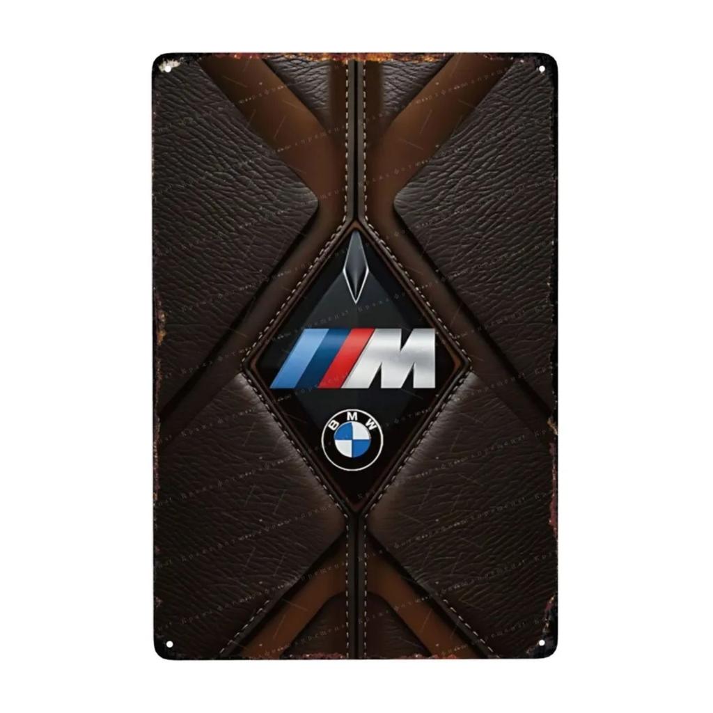 Metal Interior Sports Car Nameplate 20x30cm