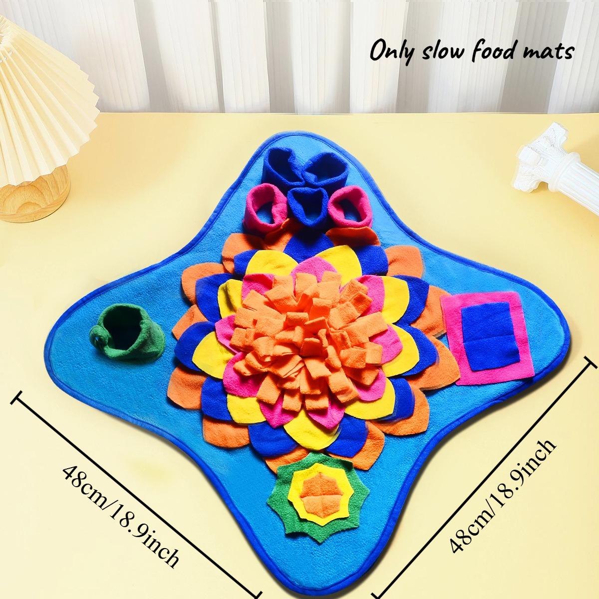 New Pet Sniffing Mat Dog Puzzle Training Hidden Food Blanket Slow Food Mat Self Soothing and Stress Relieving Sniffing Mat