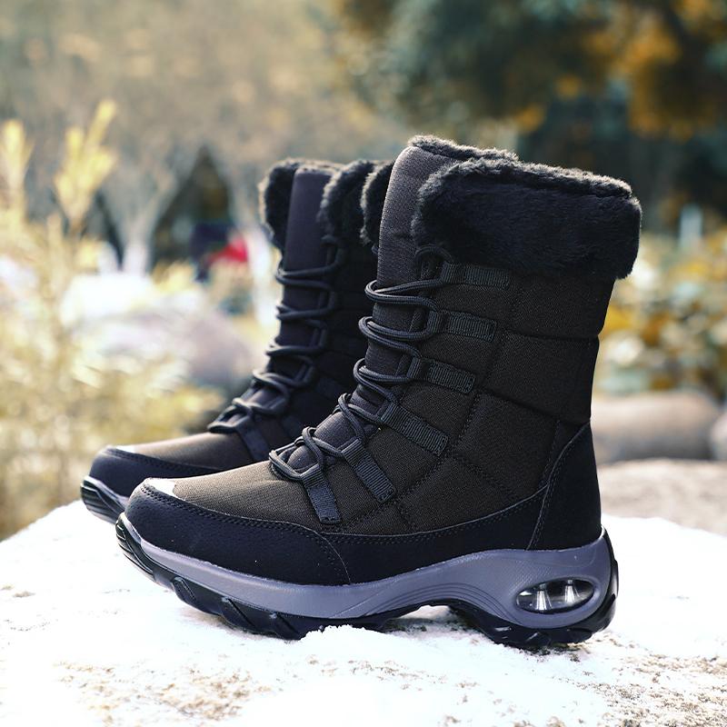 Women’s Winter Mid-calf Boots Snow Boots Casual Boots for Girl Booties Mid-calf Boots Ankle Boots with Fur Plus Size