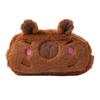 Capybara Plush Pencil Case - Large Capacity Cute Cartoon Stationery Bag for Students