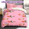 Cartoon characters Pattern Bedding Quilt Set Quilt Cover Pillowcase Home Decoration Birthday Gift (1 * duvet cover + 2 * pillowcase, without core)