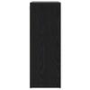 Shoe Cabinet with Shelf Black Oak Effect 77.5 x 30 x 83.5 cm