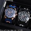 Watch 2-Piece Set Men'S Watch Business Silicone Watch Date Quartz Watch Set