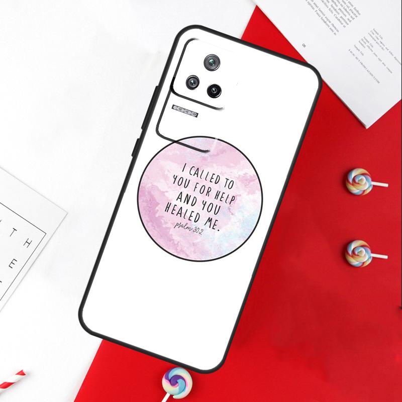 Bible Quotes Jesus God Cover For Xiaomi 14 Ultra 15 13 11T 12T 13T 14T Pro POCO X7 Pro X3 X5 X6 M6 F5 F6 Pro Case