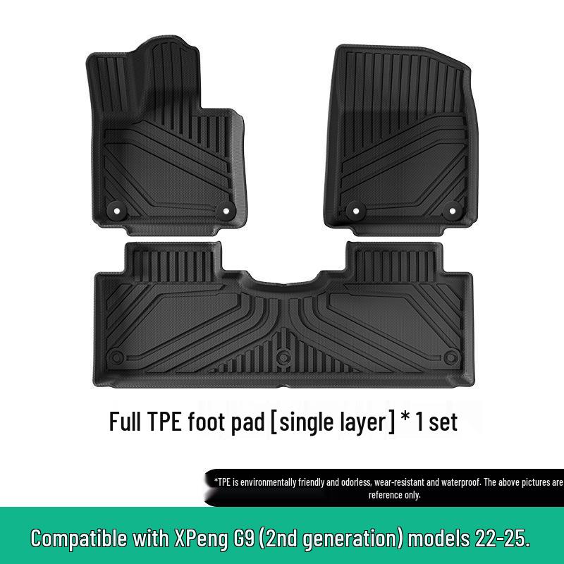 Xiaopeng G9 Car Floor & Trunk Mats: Custom Fit for 22-25 Models, TPE Material, Includes Seat Back Mats