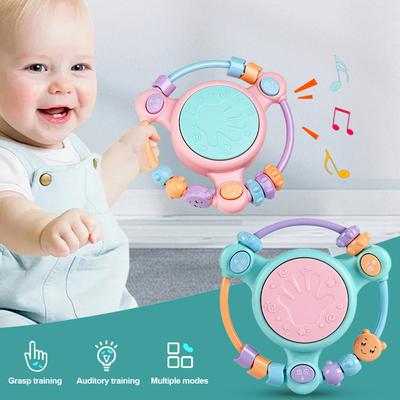 1ks Dětský hudební nástroj Hračky pro rané vzdělávání Hudba Lehký buben Montessori hračky pro kojence Dárky 0-12 měsíců
