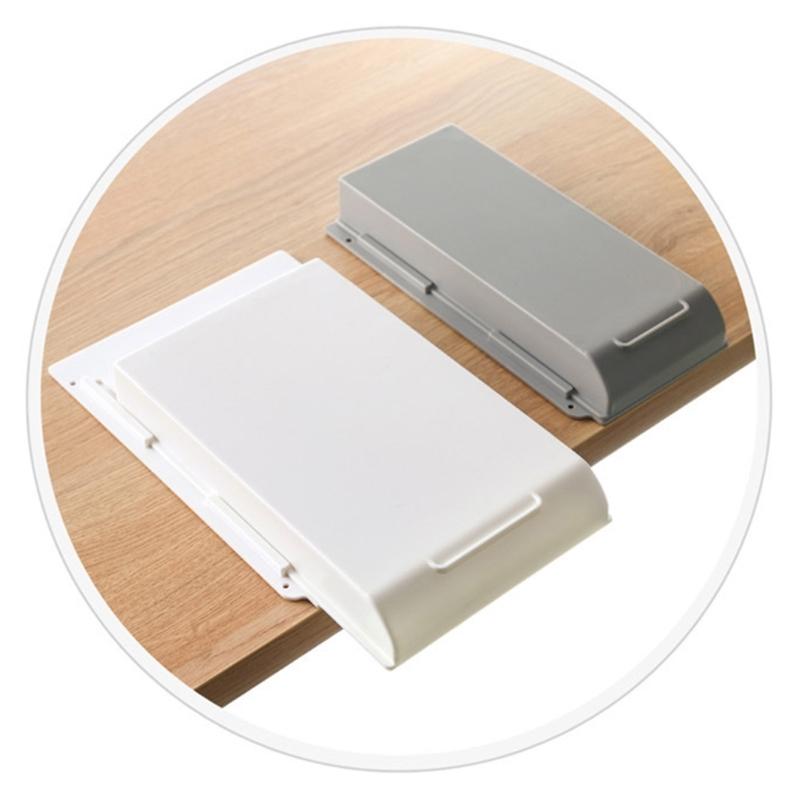Space Saving Adhesive Mounted Organizers Drawer Under Table Surfaces For Mess Release Workspaces