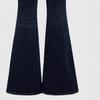 RogueWave Jeans Flare Pants Women Vintage Boot Cut Embroidery Pockets Rhinestone Washed Female Distressed Denims Trousers Streetwear