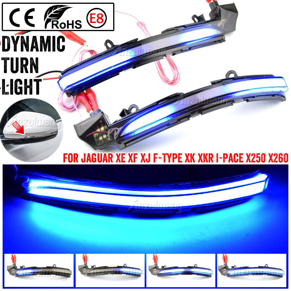Fit for Jaguar XE XF XJ F-TYPE XK XKR I-PACE X250 X260 Dynamic Blinker Indicator Mirror Turn Light Signal