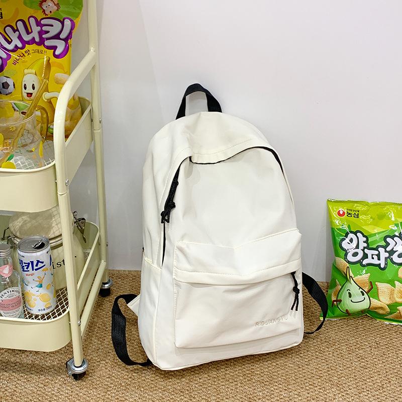 New Nylon Schoolbag for Female Elementary School Junior High School College Students Large Capacity Waterproof Simple High-value Backpack