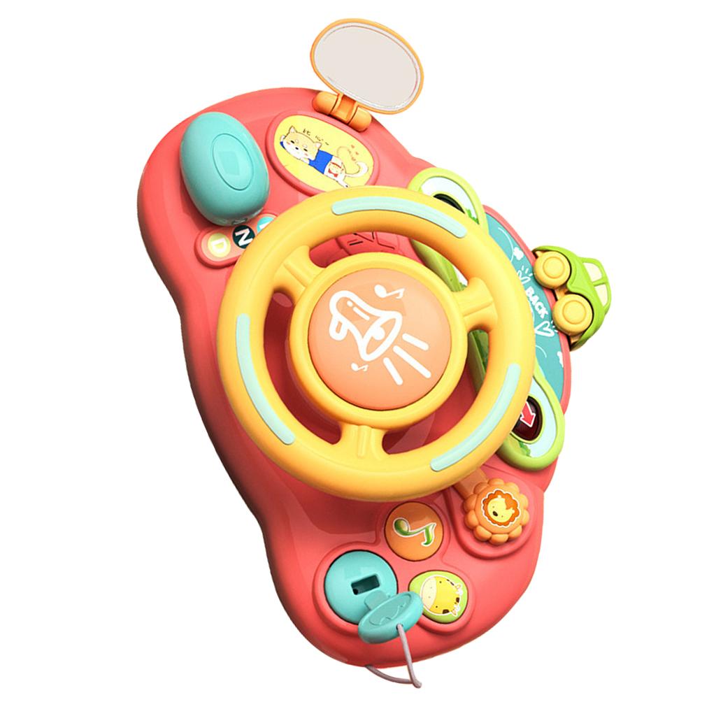 Simulationslenkrad Spielzeug Interaktiv Pädagogisch Niedlich Ideales Geschenk Autofahren Lenkrad Spielzeug für Jungen Mädchen