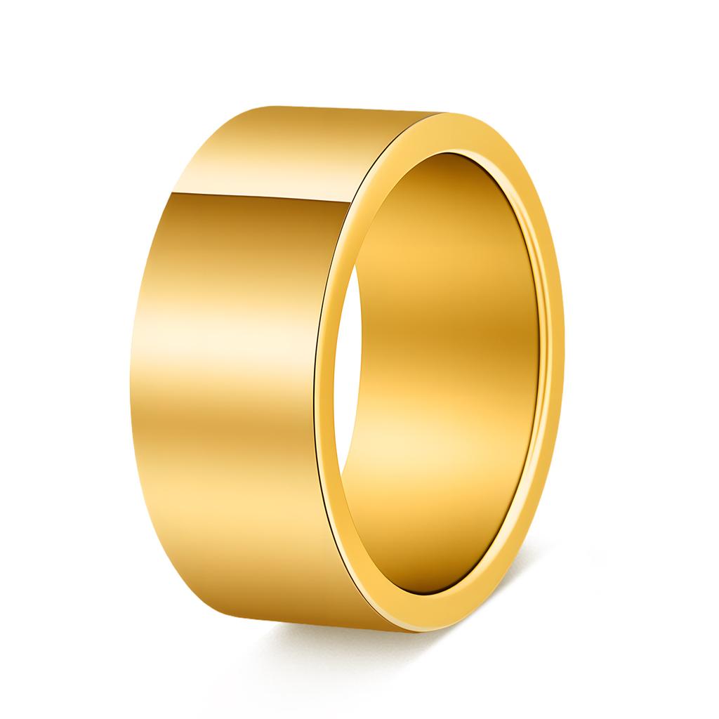 Minimalistischer Modeschmuck Edelstahl Partnerringe Poliertes Band 4mm 6mm 8mm Größen