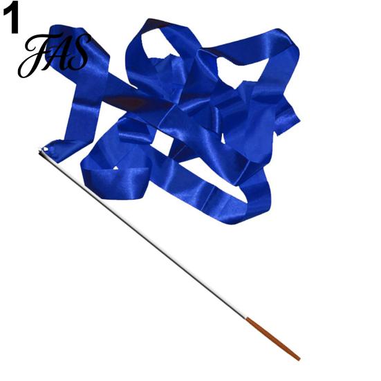 4M Colorful Dance Ribbon Gym Rhythmic Art Gymnastic Streamer Twirling Rod Stick