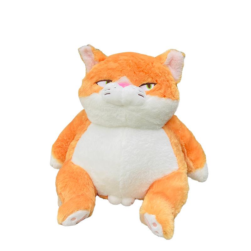 Cartoon Orange Cat Plush Toy Cute Lazy Cat Throw Pillow Child Company Doll Toy Kitten