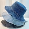 Sub Dark Blue Spring and Summer Women's Basin Hat Men's Cowboy Bucket Hat Outdoor Hat Sunshade Tether Breathable Versatile Hat