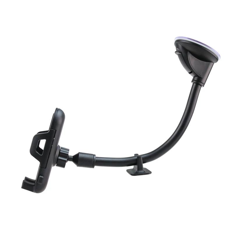 360 Degrees Rotation Car Windshield Phone Holder Long Arm Sucker GPS Smartphone Support Bracket for iPhone Samsung