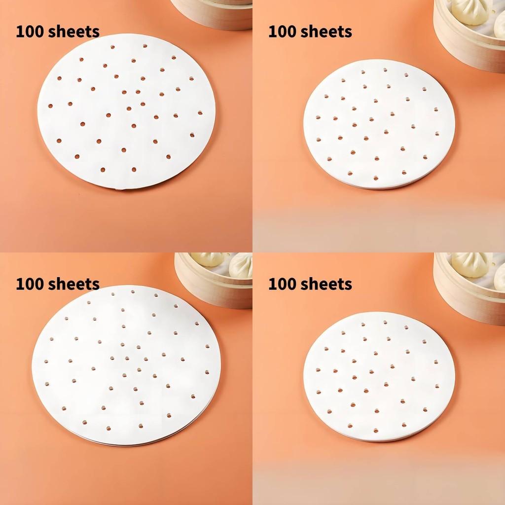 Eco-friendly Silicone Oil Paper Steamer Liners Perfect For Dumplings And Steamed Buns
