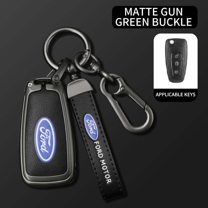 Car Flip Key Case Cover Fob Shell For Ford Ranger C-Max S-Max Focus Galaxy Mondeo Transit Tourneo Custom Auto Remote Accessories