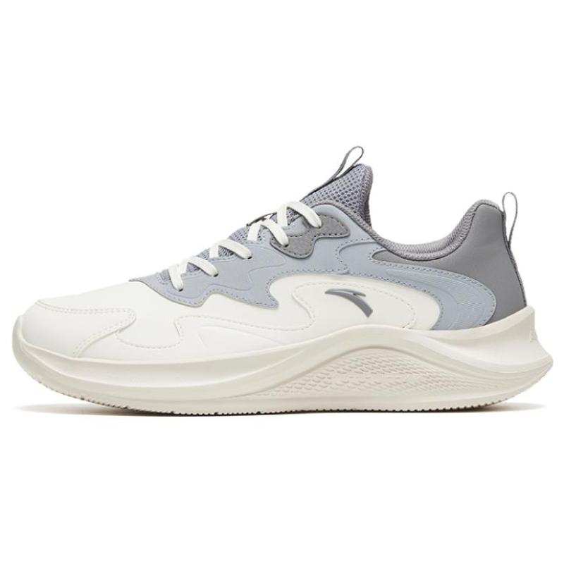 

Anta Comfortable Cushioning Low top Casual Running Shoes Men s White Gray Sneakers 912445573-6 39