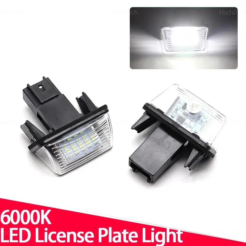 For Peugeot 206 207 307 308 407 5008 Partner Citroen C3 C4 C5 2x Car Rear LED SMD License Number Plate Light Lamp 6000K