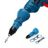 Electric Conversion Rivet Gun with Blue Core and Black Cap Upgrade