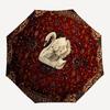 1pc Swan on Ornate Carpet Umbrella with Plastic Handle,Suitable for All Seasons UmbrellaPT583