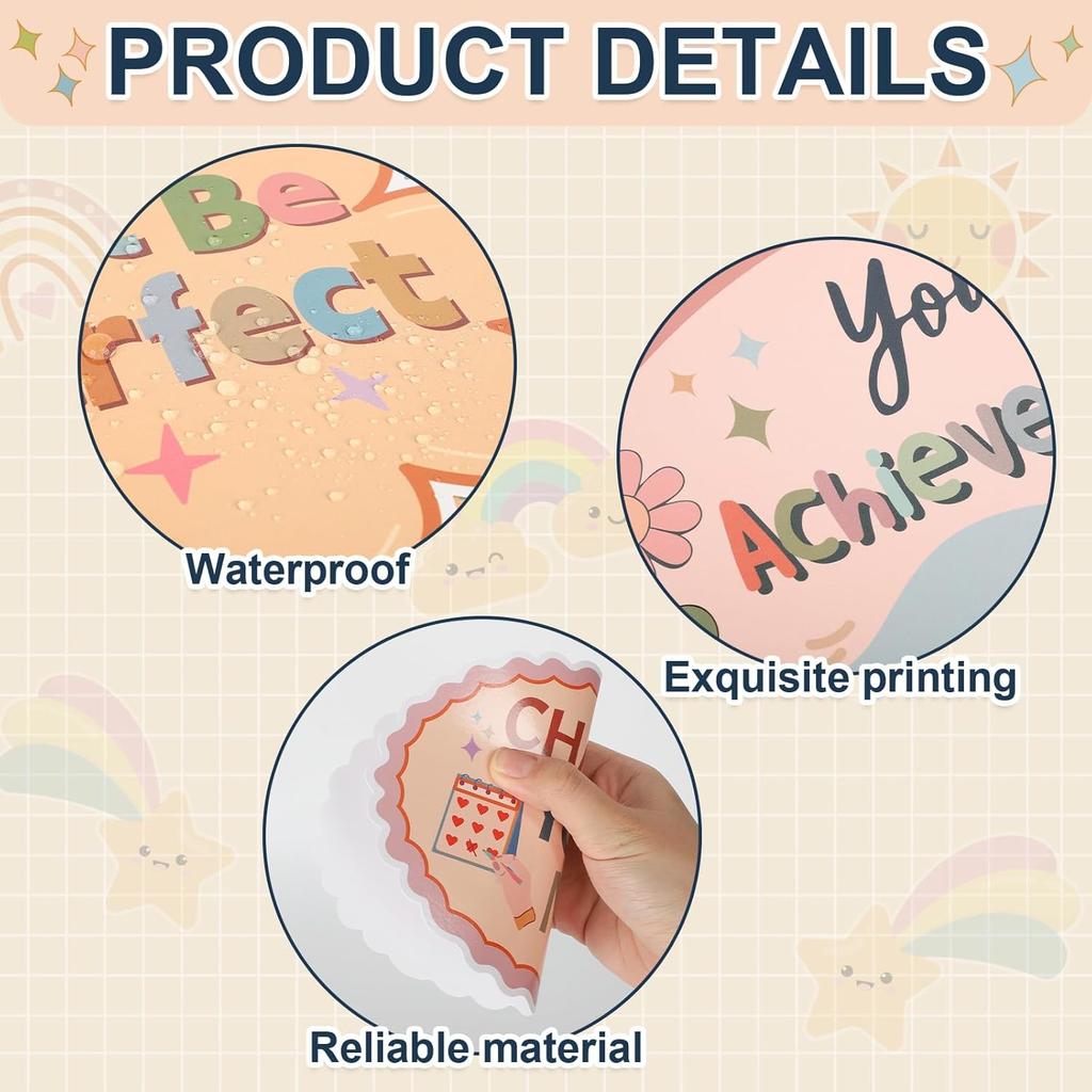 Yewfold Boho Mental Health Bulletin Board Decorations Set, It's Okay To Therapy Office Decor, Affirmation Station Classroom Decor for Teachers School