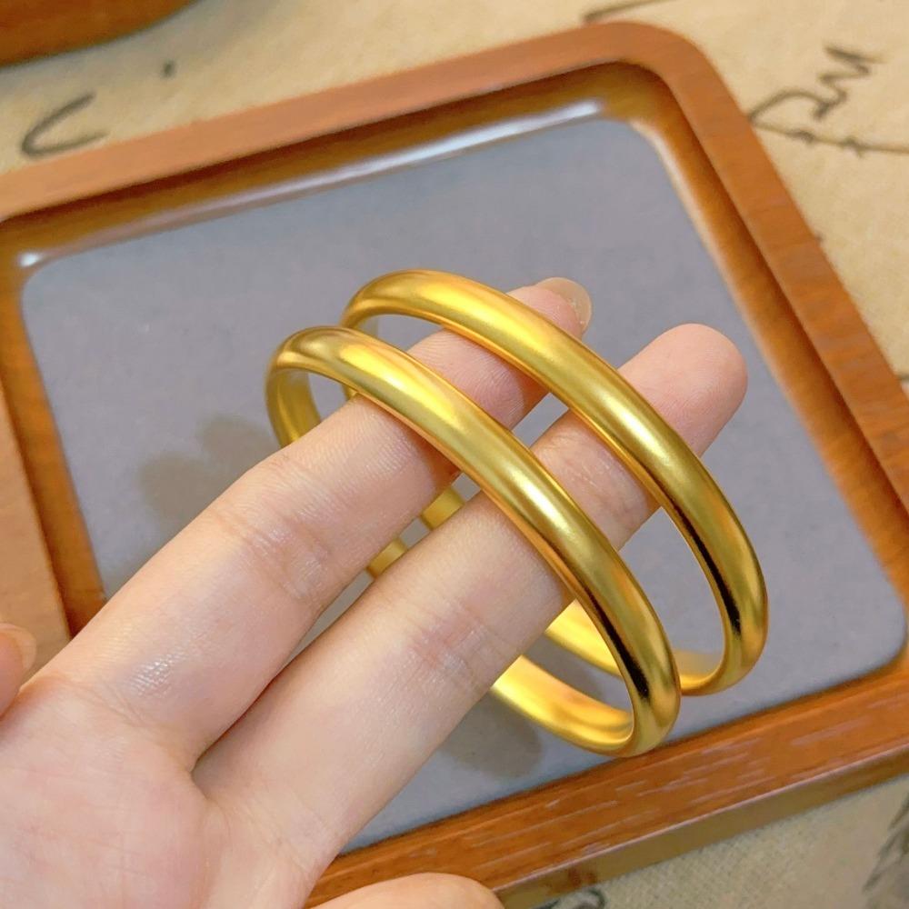 

7mm Ancient Fashu Circle Heritage Bracelet Matte Frosted Surface Closed Bangle Bracelet Women s Style 4
