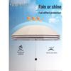 Paradise 10-Rib Silver Coating Portable Sun and Rain Umbrella