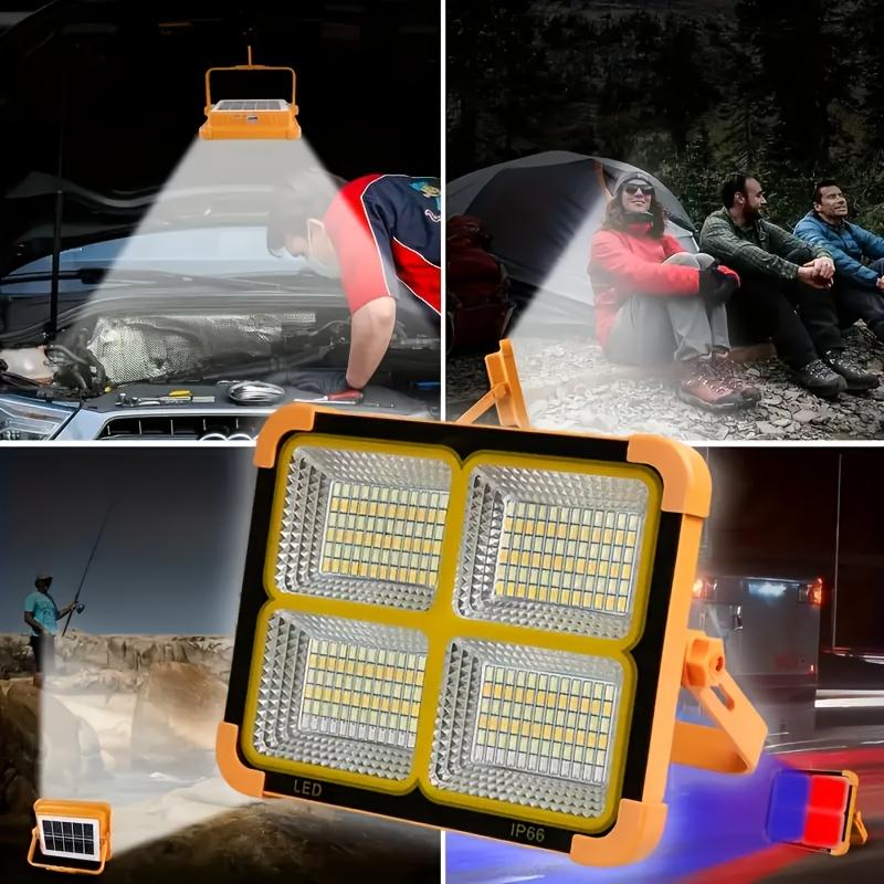 Solar-Arbeitslicht Outdoor LED-Solarleuchte Außen Wasserdicht Gartenlicht Notfall-Campinglicht Hängeleuchte Straße Garten