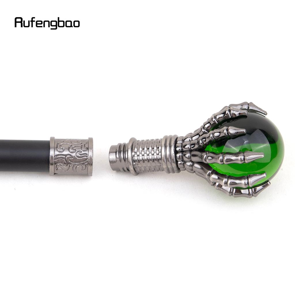 Green Glass Ball Steampunk Walking Cane Fashion Decorative Walking Stick Gentleman Luxury Crosier Knob Walking Stick 93cm