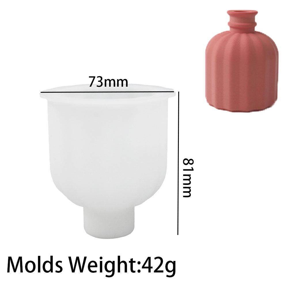 DIY Vases Silicone Mold Pottery Cement Planter Crafts Molds Crystal Epoxy Resin Plaster Concrete Flower Pot Mould Home Decor