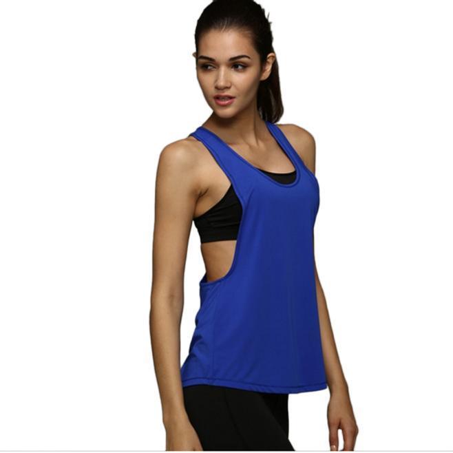 Sommer Sexy Kvinner Løs Gym Sport Vest