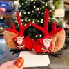2 Pcs/set of Christmas Hair Clips Hair Accessories Sweet Party Antler Top Clip Women's Fashion Festival New Year Hairs Accessory