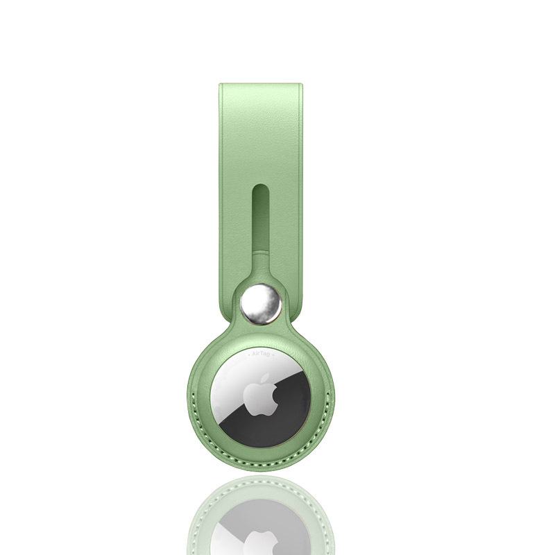 Apple AirTag Pet Tracker Protective Case with PU Leather and Finger Ring Buckle for Elderly - Anti-Lost Device