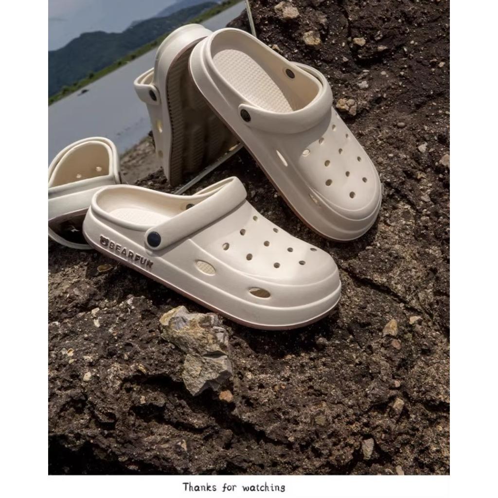 Sandalen - Leichte Sommer-Strand-Slipper mit dicker, gepolsterter Sohle, weicher runder Zehenpartie und minimalistischem Design für den Innen-/Außenbereich