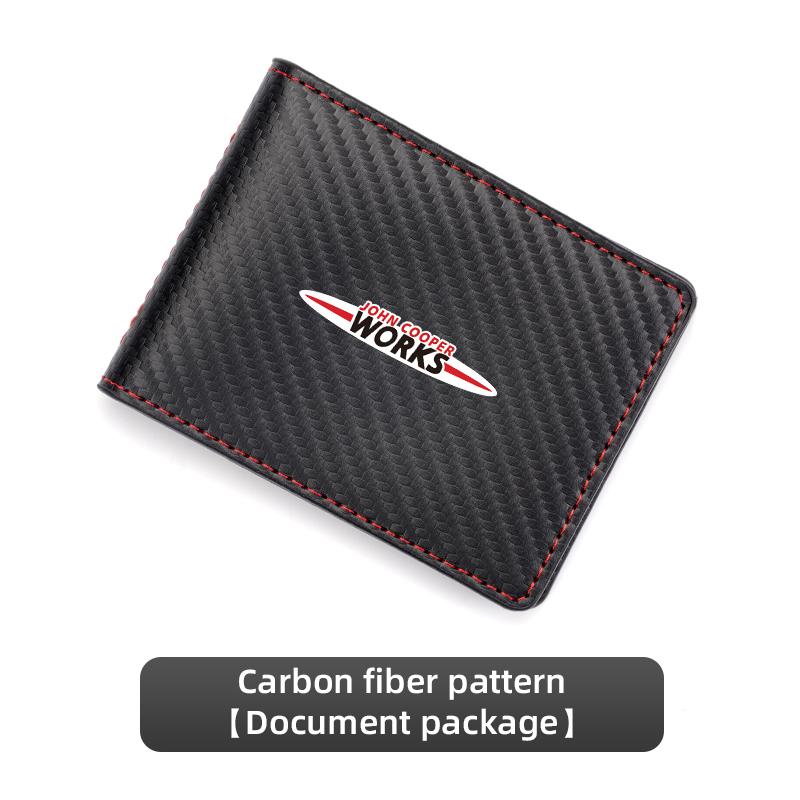 Car Driver License Wallet ID Credit Card Holder Accessories For MINI WORKS One Cooper JCW Countryman Clubman Cabrio Paceman F60 Gzpxv22