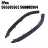 2Pcs Car Front Bumper Spoiler For Golf For MK7 2013-2017 5GG805903 L&R Exterior Bumper Spoiler Molding Trim 54 Cm Black ABS