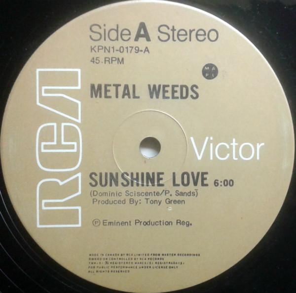

12inch Record METAL WEEDS Sunshine Love KPN10179 RCA Victor 1976 Canada SoulFunk Used