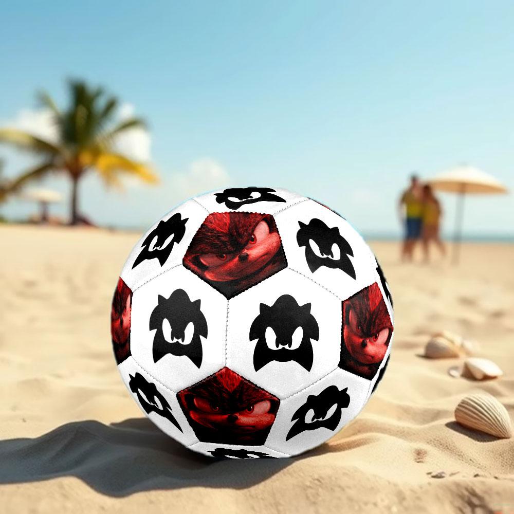 1pc Sonic the Hedgehog Soccer Ball Size 5 Indoor Soccer Ball Fashion Colorful Backyard Game - Great For Sports Fans Gift HE59